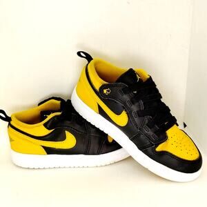 Nike Air Jordan 1 Boys Yellow & Black Slip On Sneakers - 1Y